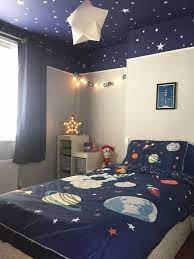 Space and astronomy often leave people in awe and astonishment for the strange, yet amazing nature of everything in it. 43 Cozy Outer Space Bedroom Ideas Outerspace Kidsbedroom Bedroomideas Glebemines Com Outer Space Bedroom Space Themed Bedroom Kids Bedroom Designs