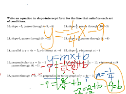 How do you write an equation for slope? Writing Linear Equations In Slope Intercept Form Math Algebra Linear Equations Slope Intercept Form Showme