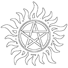 Make A Stencil Or Pattern From A Picture Supernatural Crafts Supernatural Tattoo Supernatural Wallpaper