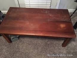 I want sand down and re finish. Refinishing Furniture Coffee Table Nashville Wife