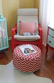 Circus Nursery Ottoman And Rocker Ikea Poang Chair Kids Bedroom Furniture Poang Rocking Chair