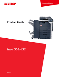 Homesupport & download printer drivers. Ineo 552 652 Manualzz