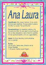 Ana Laura Nombre Para Bebe Imagen Ana Laura Para Compartir
