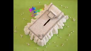 كروشية جراب علبة مناديل على شكل سرير Projects To Try Projects Clutch