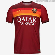 Dies war auch das erste mal, dass das neue vereinsabzeichen auf dem trikot zu sehen war. As Roma 20 21 Home Kit Released Footy Headlines
