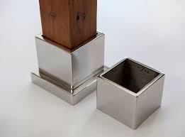 Eiffel piston stool, bright stainless steel base, black ppm by sohoconcept (1) $542 eiffel piston is a unique stool with a comfortable upholstered seat and backrest on an adjustable gas piston base which swivels and also adjusts easily from a counter height to a bar height with a lever that activat. Stainless Steel Base And Cap Custom By Rushton Llc