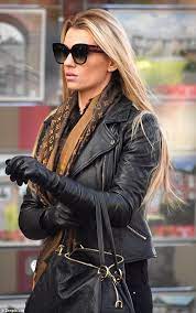 Christine Mcguinness Keeps A Low Profile Amid Woes Biker Jacket Outfit Women Leather Gloves Outfit Jacket Outfit Women