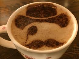 trying out our new sprinkle stencil coffee design coffee roasting coffee art