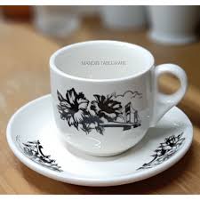 Coating mug, piring, keramik, cetak mug, kaos, keramik. Jual Cangkir Kopi Jadul Kopitiam Keramik Tebal Motif Jembatan Ampera Jakarta Barat Mandiri Tableware Tokopedia