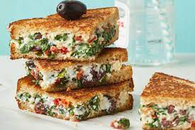 Healthy Greek Grilled Cheese Sandwich Recipe | Hungry Girl