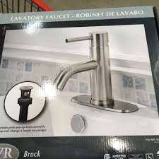 69 99 Brushed Nickel Single Handle And Hole Lavatory Faucet Costco In Store Lavatory Faucet Faucet Lavatory