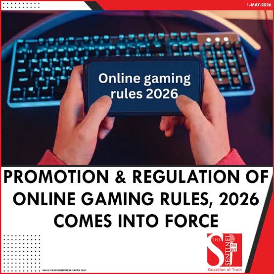 The Promotion and Regulation of Online Gaming Rules, 2026, came into force  today, marking a significant step in regulating India's rapidly expanding online  gaming sector. The Rules operationalise the provisions of the