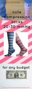 Finding Cute Compression Stockings 20 30 Mmhg On A Budget Cute Compression Socks Compression Stockings Compression Socks Socks