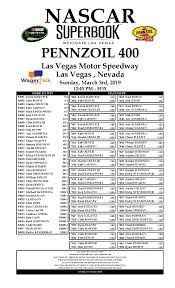 Nascar cup series las vegas pennzoil 400. Odds To Win Pennzoil 400 Keselowski 6 1 Wagertalk News