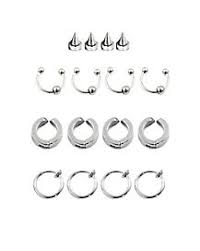16 Piece Clip On Punk Jewelry Set - Spirithalloween.com