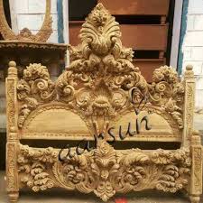 Fully Hand Carved Wooden Bed Bedroom Furniture Handmade Designers Beautiful Craftsman Aarsunw Handmade Wood Furniture Carved Beds Luxury Bedroom Sets