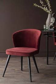 Deco Velvet Dining Chair Merlot Red Rockett St George Velvet Dining Chairs Wooden Dining Chairs Chair