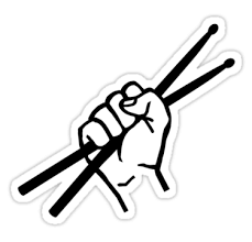 Drummer Drumsticks Sticker By Designzz Band Stickers Drum Tattoo Drum Stick Tattoo