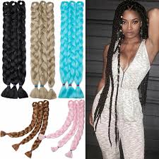 Sign up for free today! Extra Long Kanekalon Hair Extension Jumbo Natural Large Braids Black Blonde Pink 8 90 Picclick Uk
