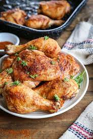 Easy Baked Chicken With Chicken Pieces Olive Oil Chili Powder Garlic Powder Onion Powder Baked Chicken Recipes Easy Easy Chicken Recipes Easy Baked Chicken