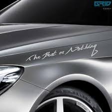 Griben Car Slogan Decal Handwriting Sticker 10119 15 7 Ebay Slogan Car Mercedes Benz Amg