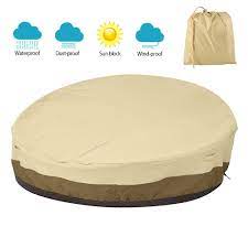 From custom covers to bbq covers , daybed covers , table covers , sunbed covers and so much more. Willkey Patio Rattan Daybed Cover Round Waterproof 420d Breathable Oxford Fabric Heavy Duty Lightweight Garden Sofa Furniture Covers Astonshedsuk