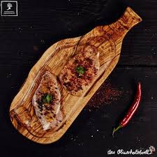 Wood Steak Board With Handle And Juice Groove Steak Olive Wood Fish And Meat