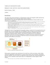 Most model un conferences require delegates to submit a position paper, an essay covering a country's perspective on the assigned topics of a conference. Template For Position Paper