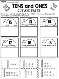 Printables for second grade math. Place Value Kindergarten Worksheets Tens And Ones By Dana S Wonderland