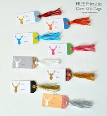 Regular printer paper is too flimsy and will rip easily. Deer Gift Tags Free Printable