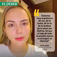 La esposa, Fátima Jordán y la hija, María Fernanda Camacho, del gobernador  Luis Fernando Camacho se expresaron a través de las redes sociales.  Mientras la autoridad ya fue trasladada hasta la cárcel