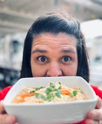 Syrian and Mediterranean lunch with hummus and falafels