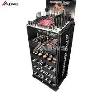 Natural Looking Wooden Cosmetic Display Stand for ICON BEAUTY