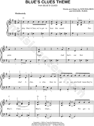 I'm happy to be here too! Blue S Clues Blue S Clues Theme Sheet Music Easy Piano In G Major Download Print Sku Mn0058398