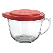 This is a 2 quart bowl. Anchor Hocking 2 Qt Batter Bowl With Red Lid At Home