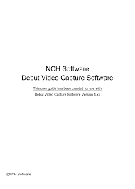 Viimeisimmät twiitit käyttäjältä nch software (@nchsoftware). Nch Software Debut Video Capture Software Manualzz