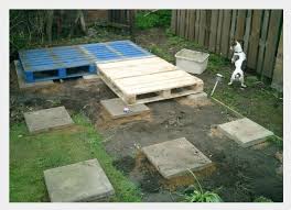 The foundation is framed with a 2 foot extra length and width frame. Pallet Shed Floor Google Search Pallet Shed Floor Google Pallet Searc Floor Google Pallet Searc Search Shed Shed Base Shed Floor Pallet Shed
