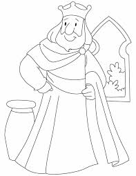 Digitally hand drawn coloring page of king solomon. Wise King Solomon Coloring Pages Printable Ferrisquinlanjamal