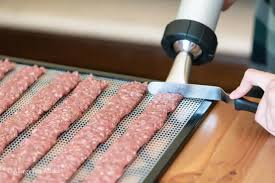 Make sure the ground beef strips don't overlap and have a little space between them to enable good air circulation. Ground Beef Jerky