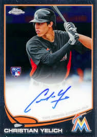 Card is in near mint to mint condition. Christian Yelich Rookie Cards Checklist Top Prospects Rc Guide Gallery