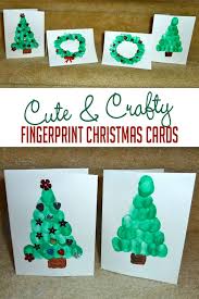 This card design is very simple to create, and you will only need some paint chips (any color that you like) and star stickers. Cute Crafty Fingerprint Christmas Cards For Kids To Make Hoawg