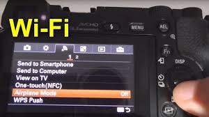 A6000 How To Enable Disable Wi Fi Of Sony Camera Youtube