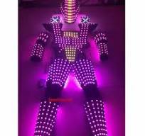 LED Robot Costume Suit Illuminated Dance Show Party Glow Night Lights  Cosplay | eBay