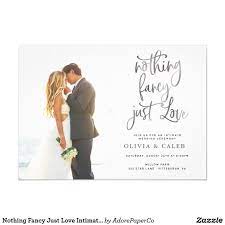 Nothing Fancy Just Love Intimate Wedding Ceremony Invitation Zazzle Com In 2021 Wedding Ceremony Invitations Wedding Reception Invitations Intimate Wedding Ceremony