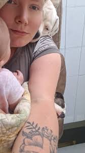 So I'm a mom of two little girls and two female bully's this is my first  time posting and figured I'd introduce my two pups. Luna is the blue and  white girl