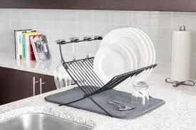 umbra xdry folding dish rack with