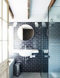 Blue Tile Bathroom With Images Blue Bathroom Tile Subway Tiles Bathroom Masculine Bathroom Design
