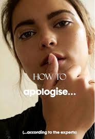 How to apologise…