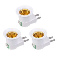3pcs Plug To E26 E27 Adapter Led Light Bulb Converter Socket Holder With On Off Button Switch Walmart Com Walmart Com