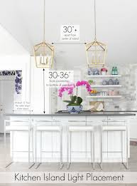 Kitchen Island Lighting Ideas And Height Diagrams For Kitchen Lighting